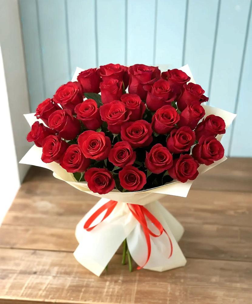 Букет 29 Красных роз в Спасском Ставропольской области