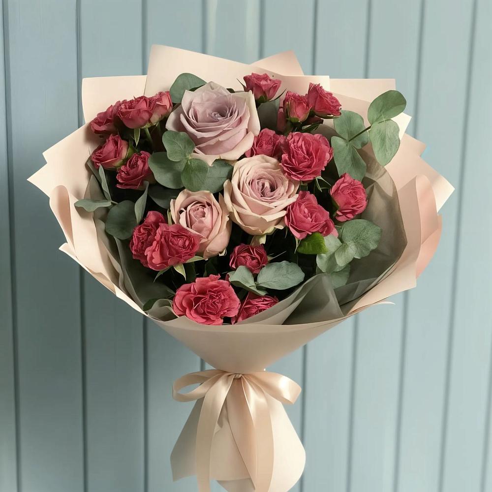 Букет цветов из: Гвоздики и Розы в Спасском Ставропольской области