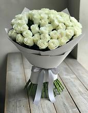 Букет 35 Белых роз в Спасском Ставропольской области