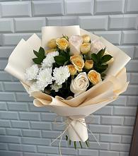 Букет цветов из:  Розы и Хризантемы в Спасском Ставропольской области