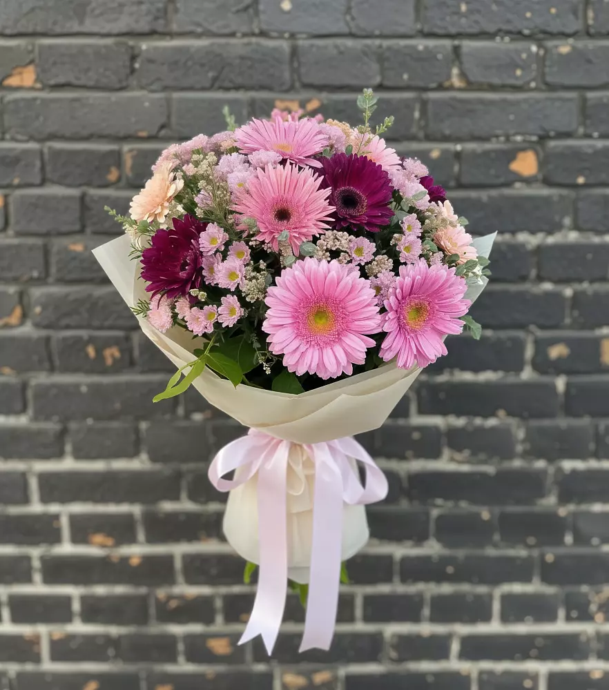 Букет цветов из: Герберы и Хризантемы в Спасском Ставропольской области