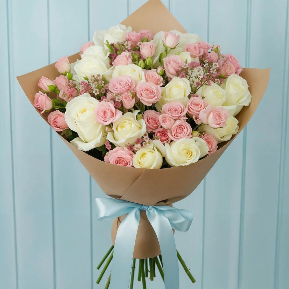 Букет цветов из: Розы в Спасском Ставропольской области