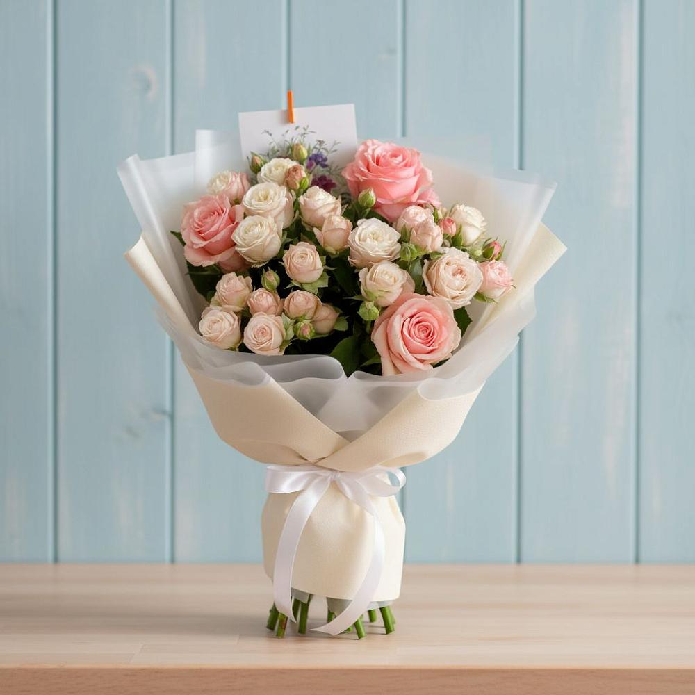 Букет цветов из: Розы в Спасском Ставропольской области