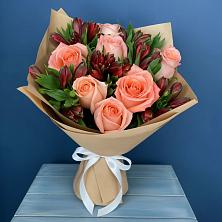 Букет цветов из:  Розы и Альстромерии в Спасском Ставропольской области