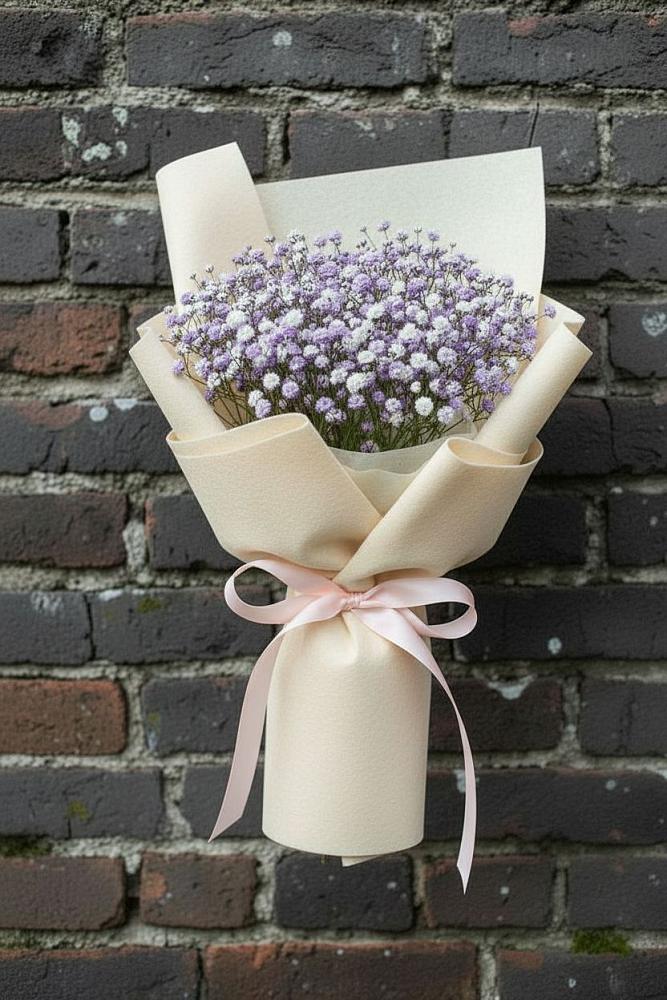 Букет цветов из: Гипсофила в Спасском Ставропольской области