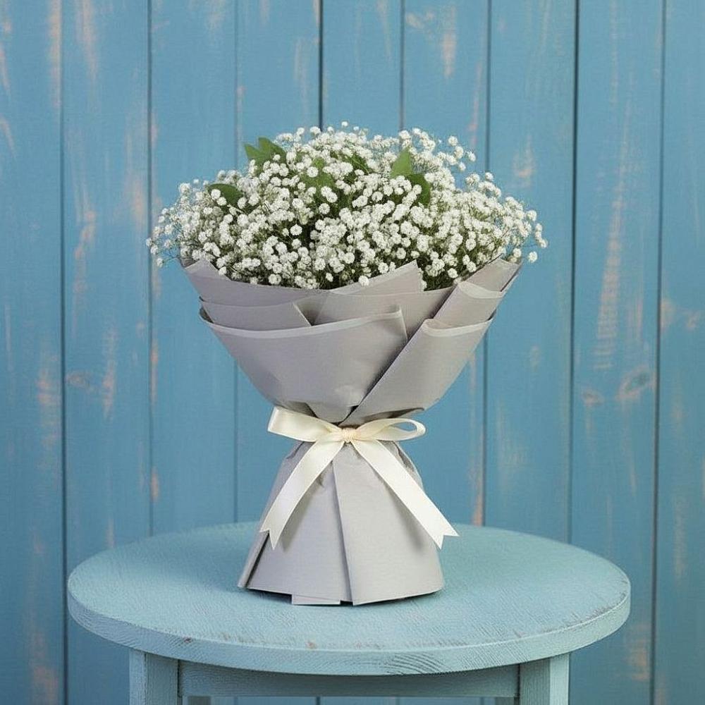 Букет цветов из: Гипсофила в Спасском Ставропольской области