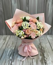 Букет цветов из:  Гвоздики, Розы и Хризантемы в Спасском Ставропольской области