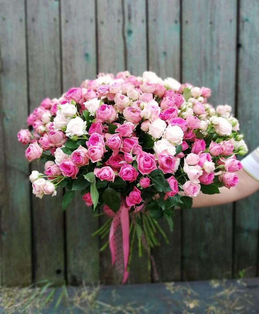 Букет Розовые кустовые розы Натали и Лав Лидия в Спасском Ставропольской области