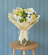 Букет цветов из:  Хризантемы и Розы в Спасском Ставропольской области