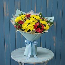 Букет цветов из:  Альстромерии и Хризантемы #REPLACE_PRED# Спасском Ставропольской области