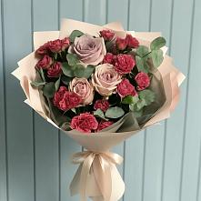 Букет цветов из:  Гвоздики и Розы в Спасском Ставропольской области