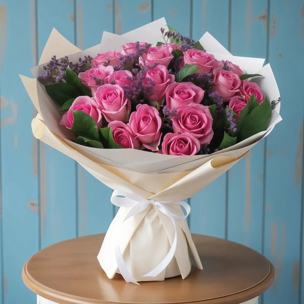 Букет цветов из: Розы в Спасском Ставропольской области