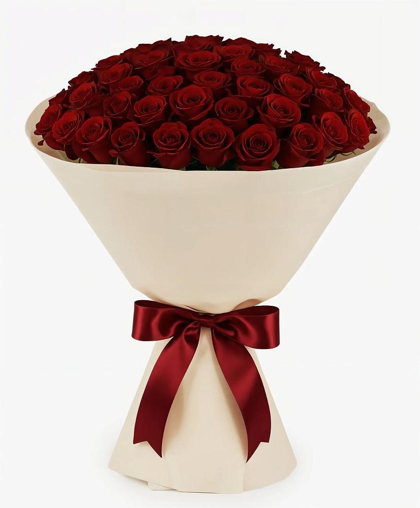 Букет 101 Бордовая роза Блэк Бакарра в Спасском Ставропольской области