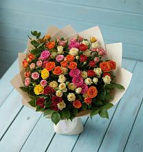 Букет Микс из разноцветных кустовых роз #REPLACE_PRED# Спасском Ставропольской области